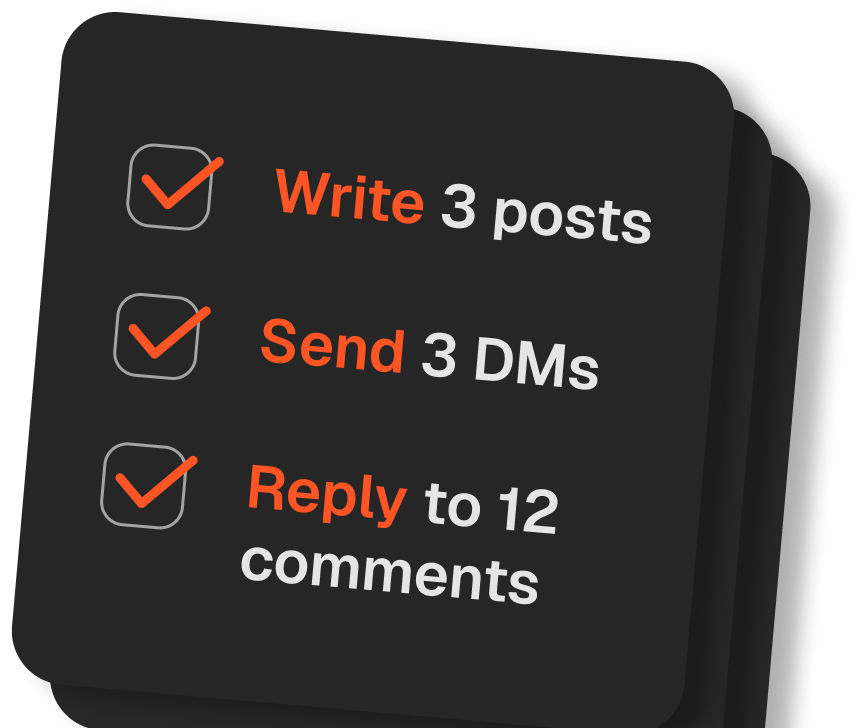 Daily outreach checklist